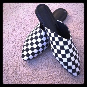 Urban Outfitters Checkerboard Slides